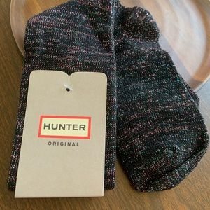 **NWT** Knee high HUNTER socks with shimmer / metallic/ sheen/ festive S/M